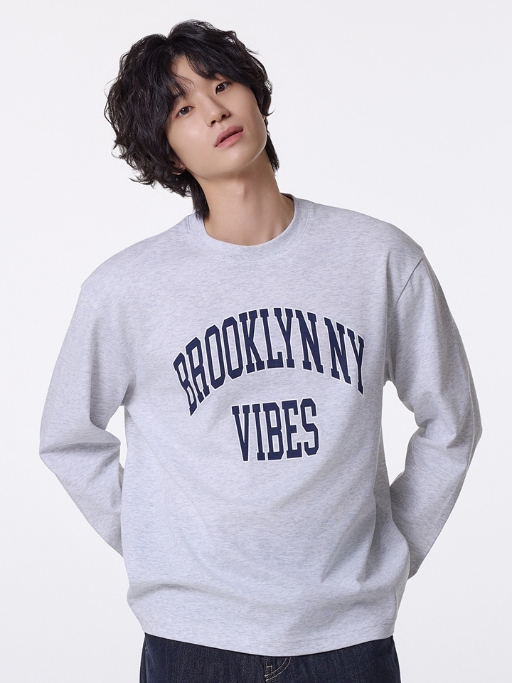 남성) COOL Air 코튼 그래픽 T (긴팔)