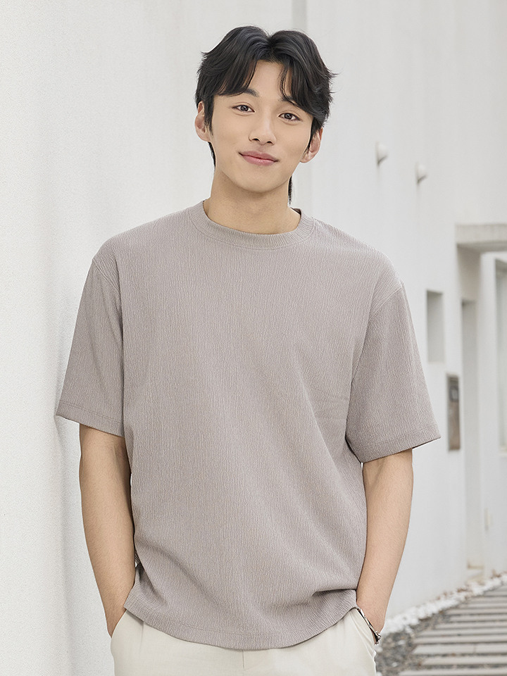 남성) 크링클 크루넥 T (반팔)
