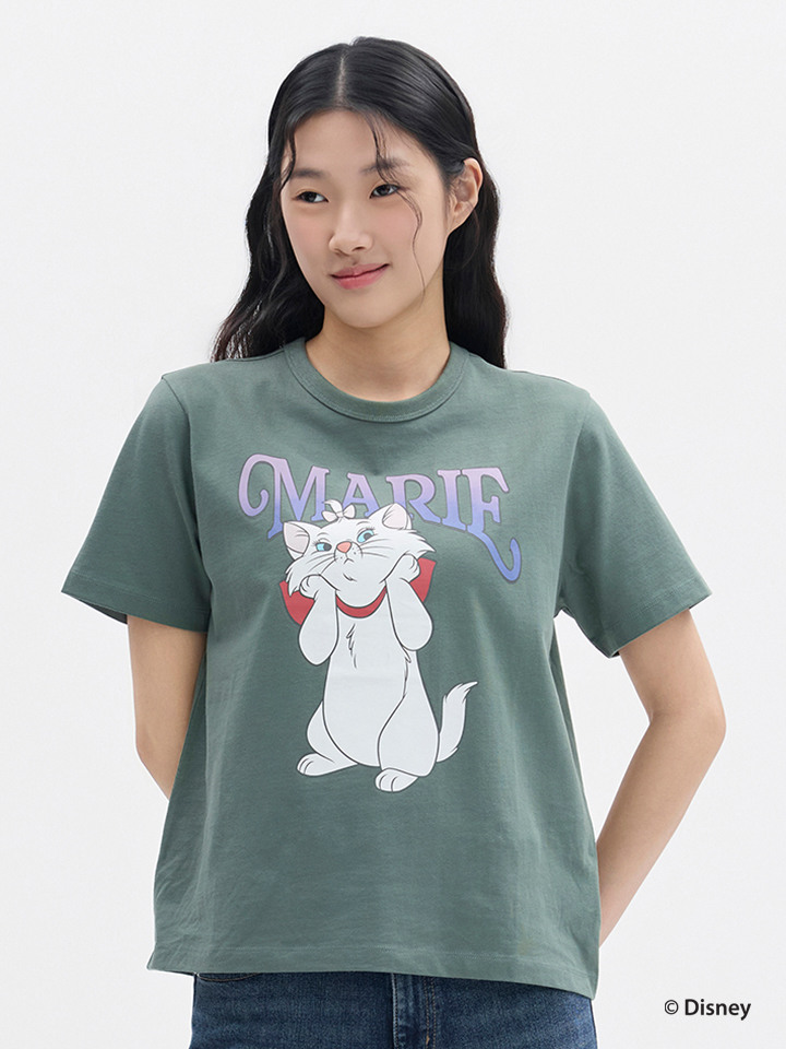 여성) [디즈니] 코튼 크루넥 T (반팔)