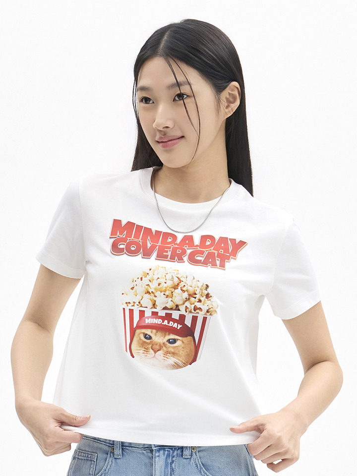 여성) [마인드어데이 커버캣] COOL Air 코튼 크루넥 T (반팔)