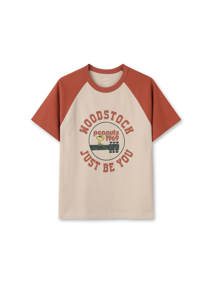 여성) [피너츠] 헤비웨이트 코튼 크루넥 T (반팔) 