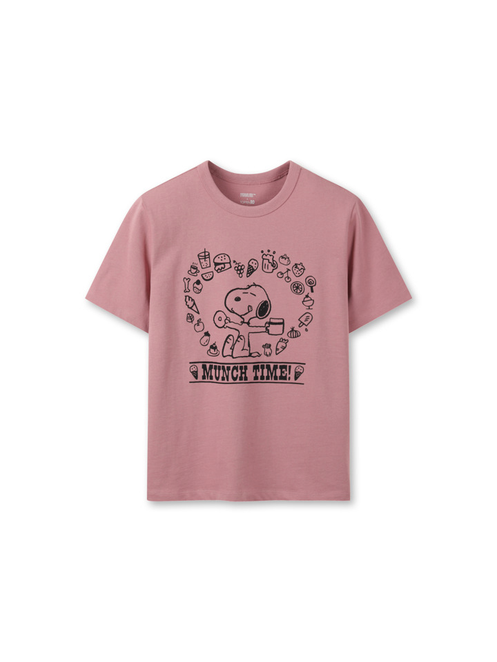 여성) [피너츠] 헤비웨이트 코튼 크루넥 T (반팔) 