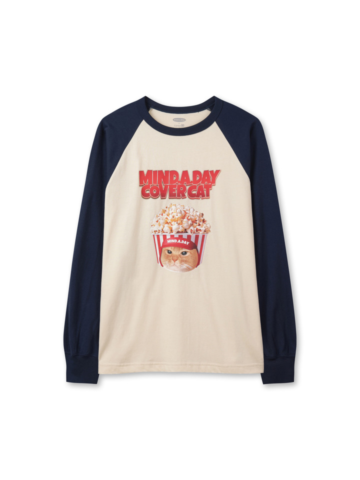 여성) [마인드어데이 커버캣] 오가닉 코튼 크루넥 T (긴팔)