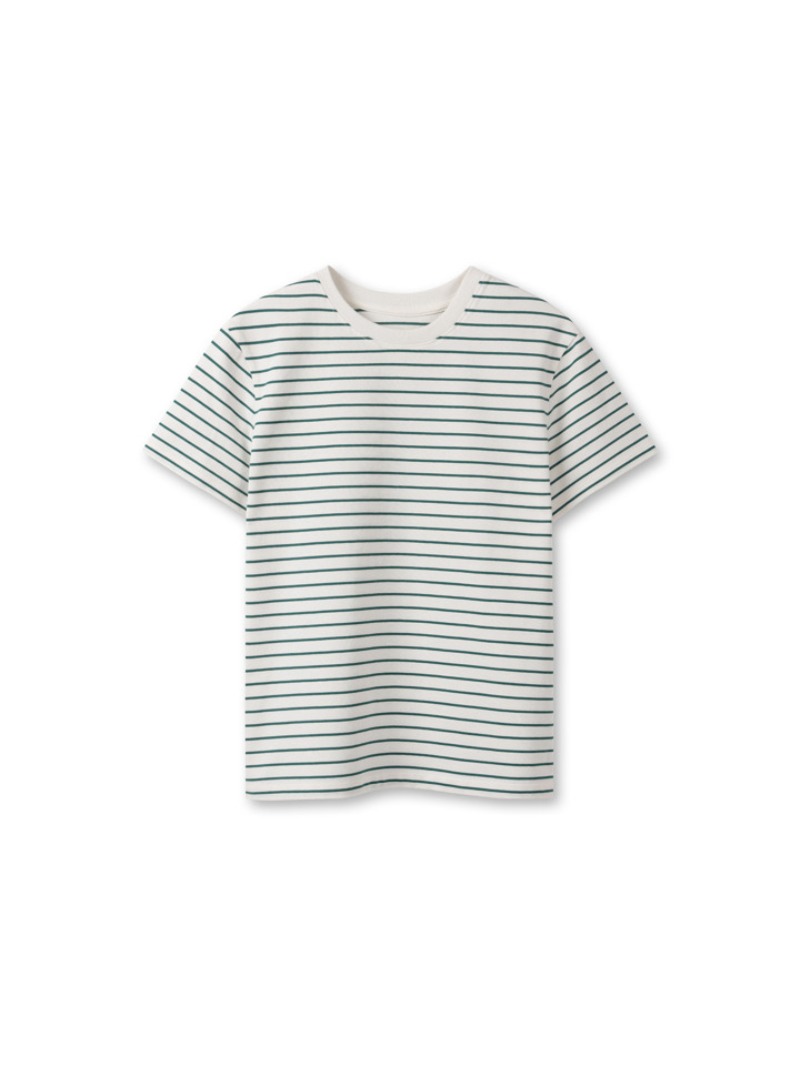 여성) COOL Air 코튼 크루넥 T (반팔 스트라이프)