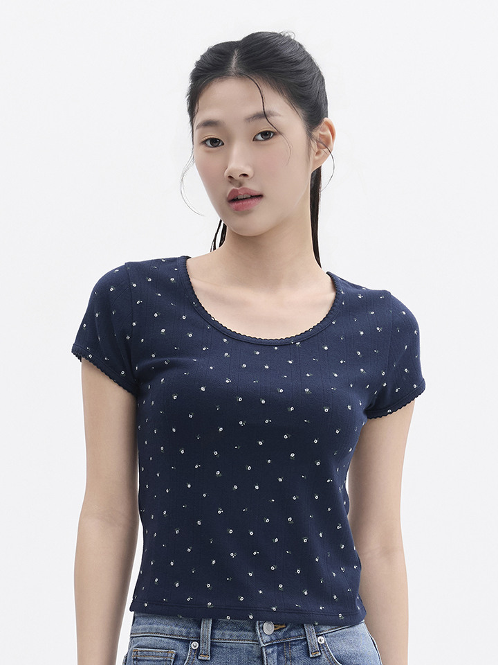 여성) 포인텔 스쿱넥 T (반팔)