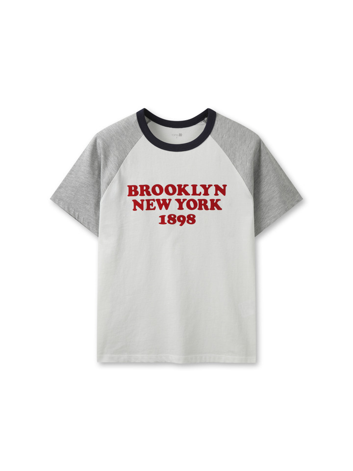 여성) 코튼 그래픽 크루넥 T (반팔)