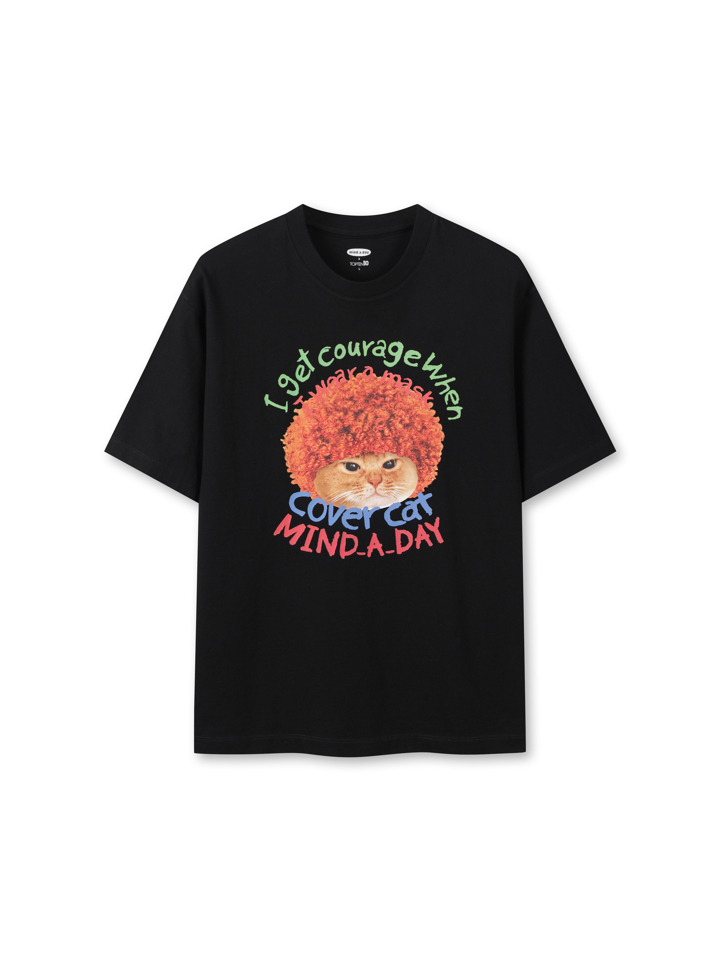 공용) [마인드어데이 커버캣] 코튼 크루넥 T (반팔) 