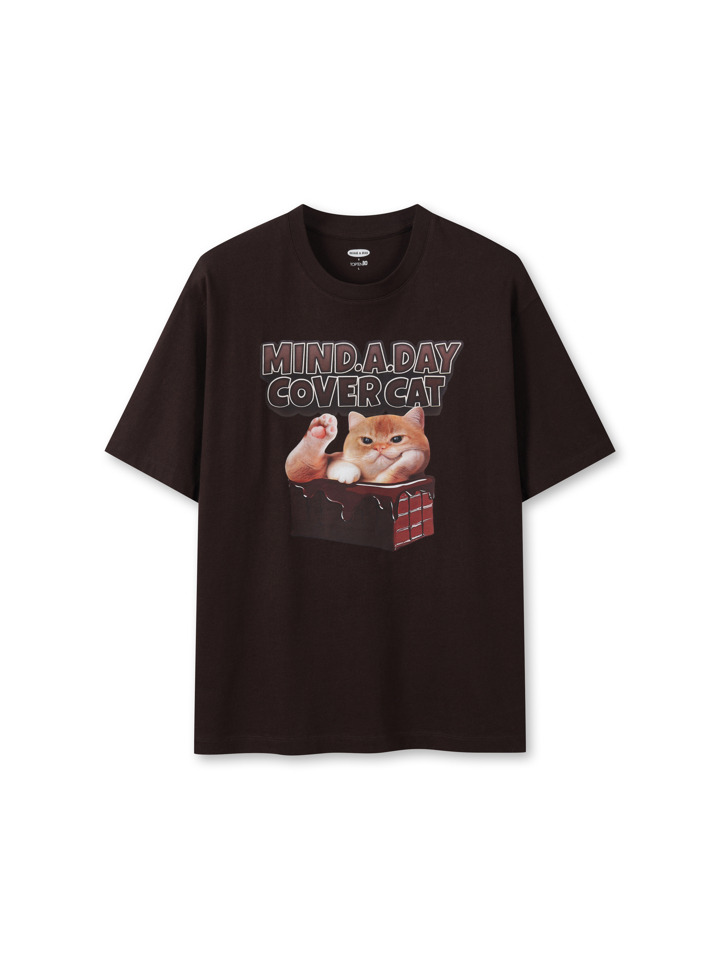 공용) [마인드어데이 커버캣] 코튼 크루넥 T (반팔)