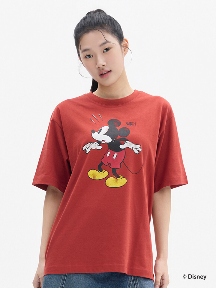 공용)[디즈니] 코튼 크루넥 T (반팔)