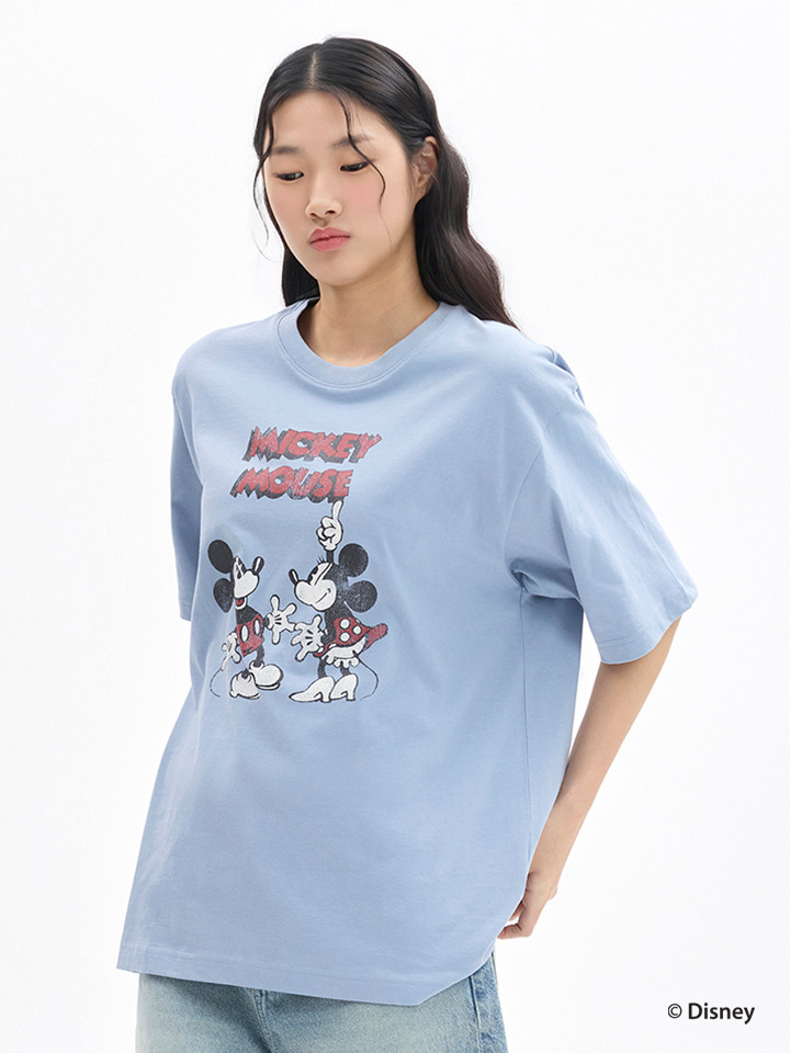 공용)[디즈니] 코튼 크루넥 T (반팔)