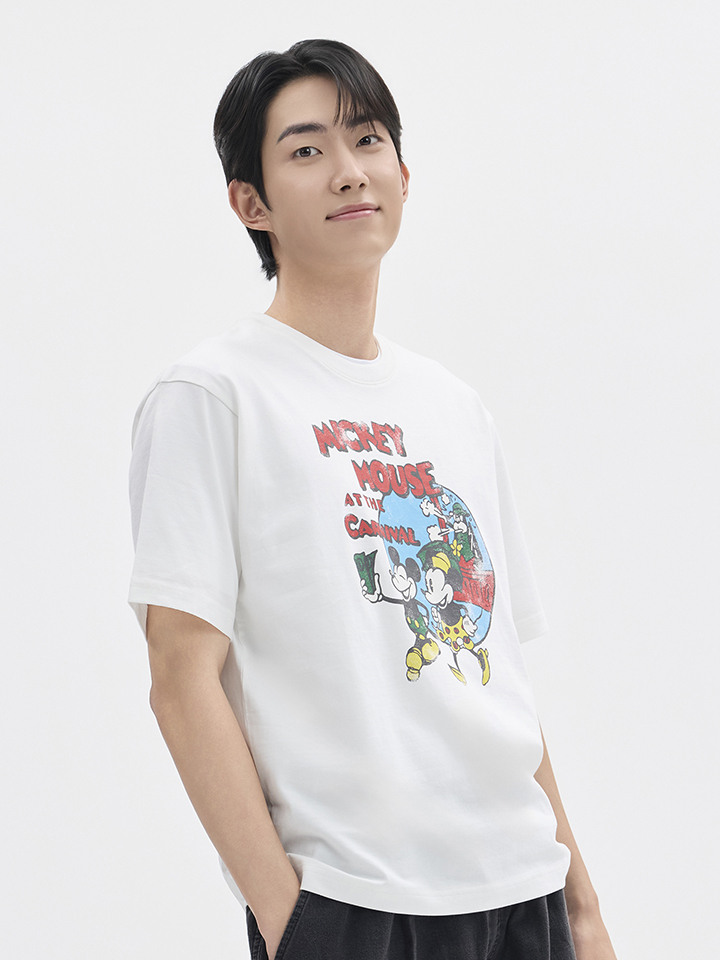 공용)[디즈니] 코튼 크루넥 T (반팔)