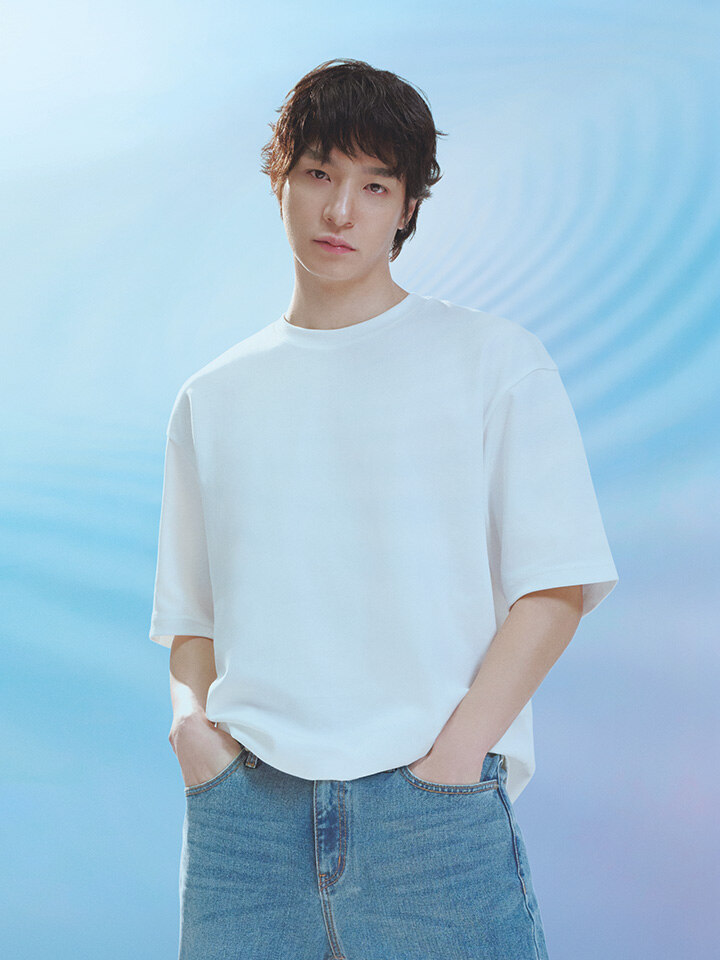 공용) COOL Air 코튼 더블니트 오버핏 T (5부)