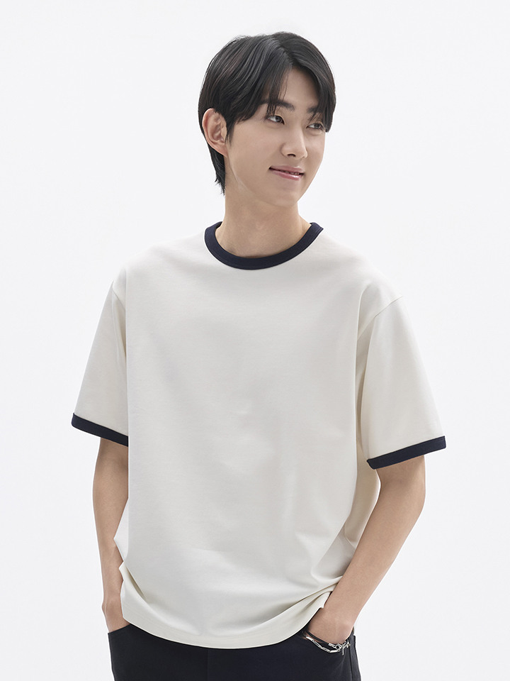 공용) COOL Air 코튼 더블니트 링거 T (반팔)