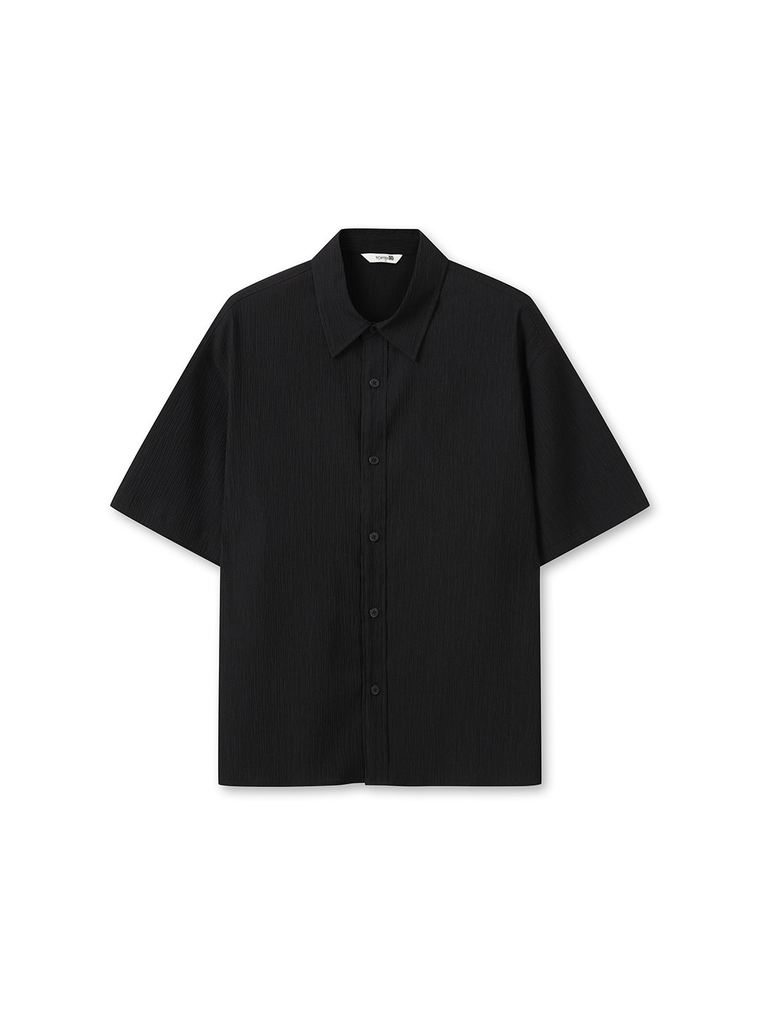 남성) 크링클 오버핏 셔츠 (반팔)