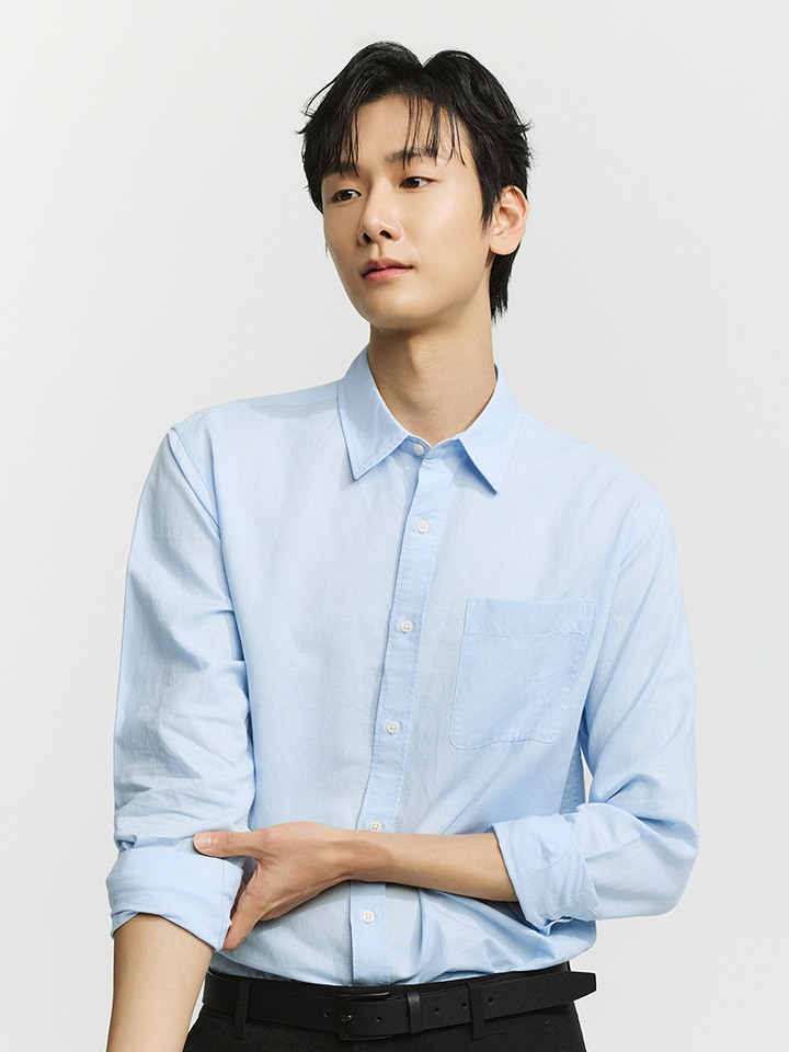 남성) 리넨블렌드 셔츠 (긴팔)