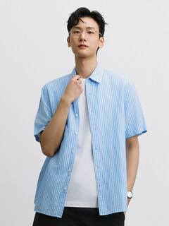 남성) 리넨블렌드 셔츠 (반팔)