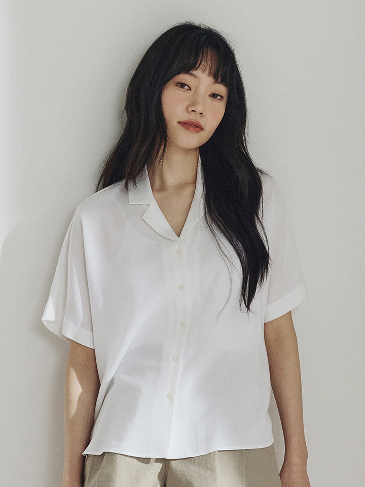 여성) 레이온 블라우스 (반팔)