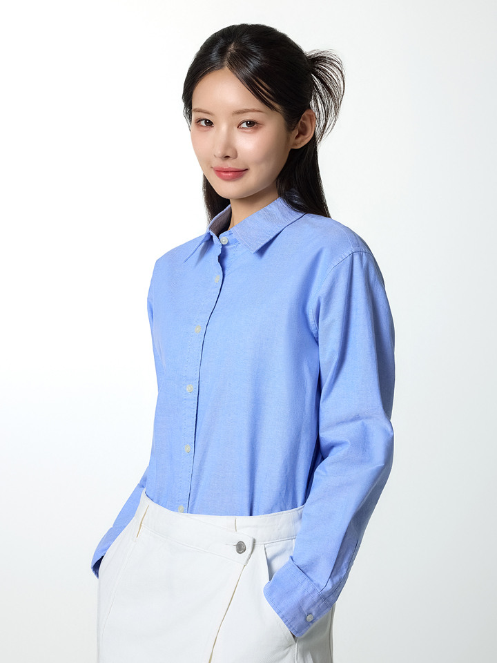여성) 옥스포드 루즈핏 셔츠