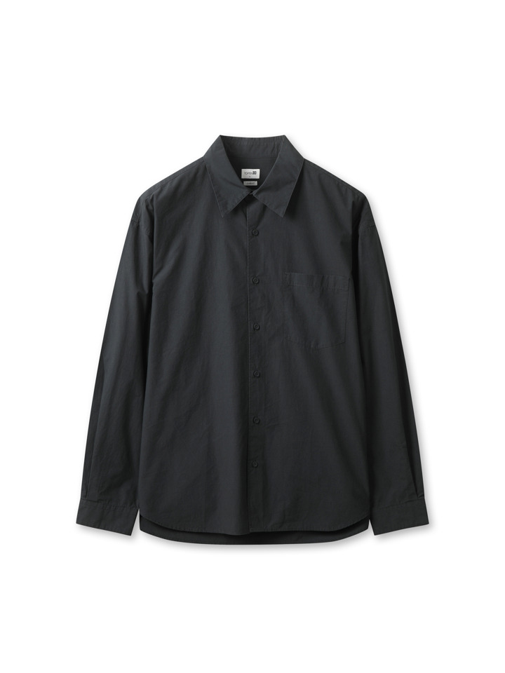 공용) 포플린 오버핏 셔츠