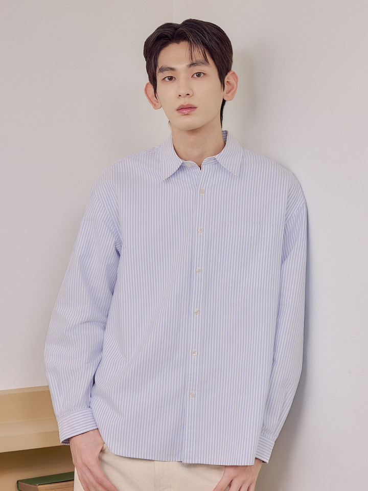 공용) 옥스포드 오버핏 셔츠