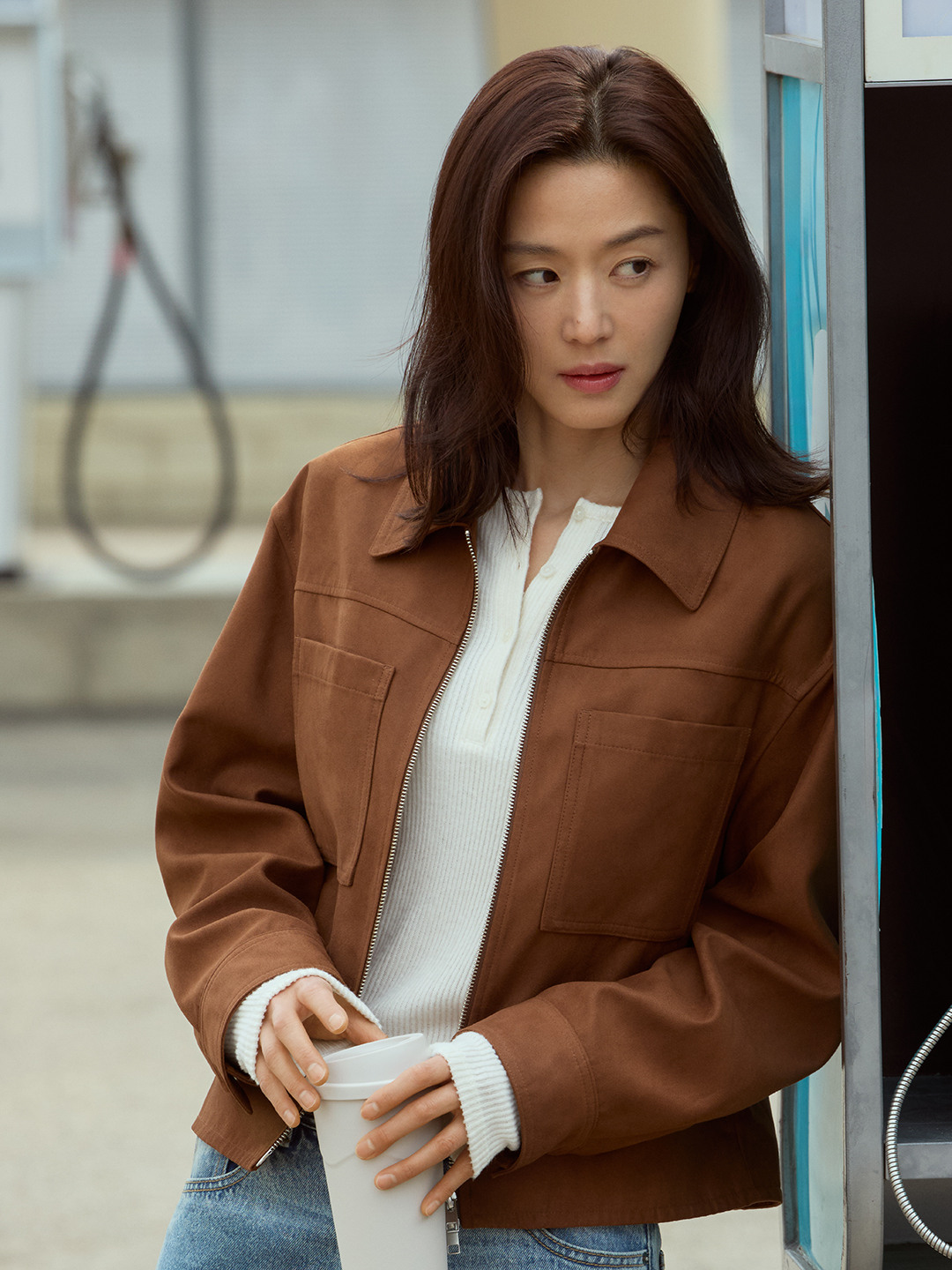 여성) 스웨이드 재킷