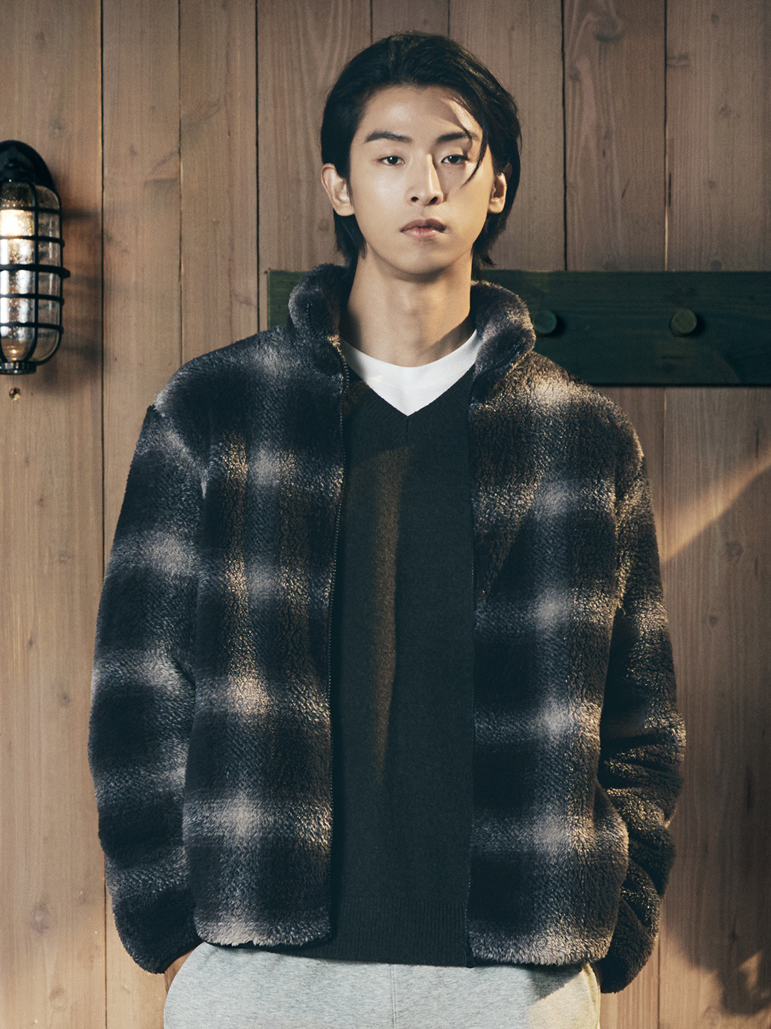 공용) 플러피플리스 하이넥 집업