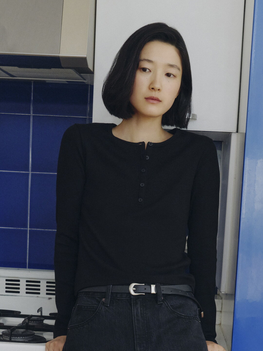 여성) 소프트 립 헨리넥 T (긴팔)