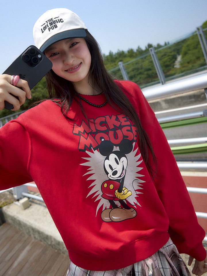 공용) 배색 그래픽 자수 볼캡