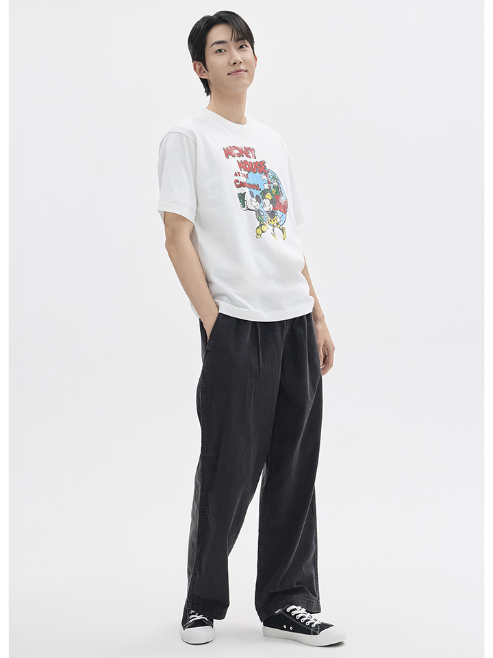 남성) 이지 와이드 데님