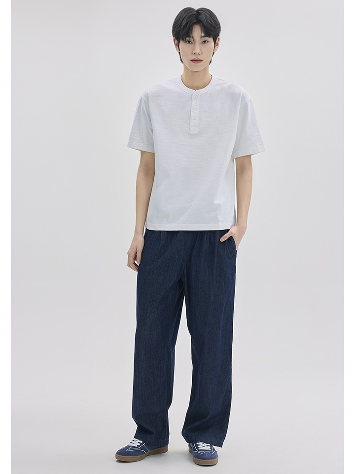 남성) 이지 와이드 데님