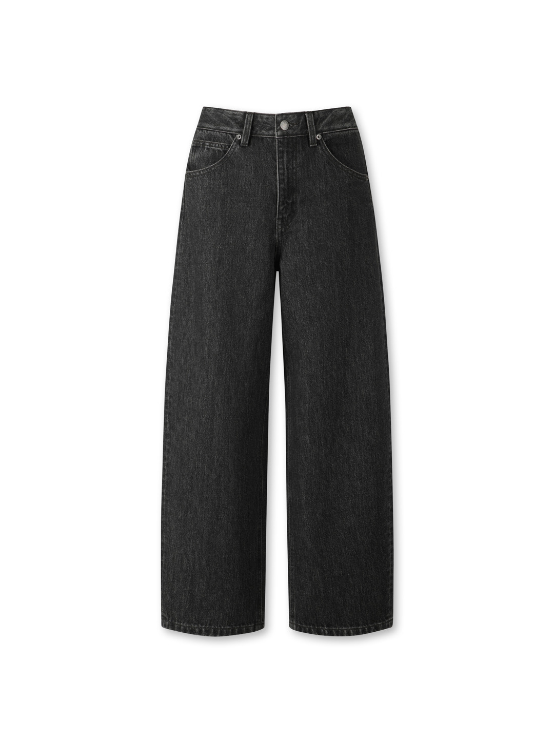 여성) 커브드 데님 팬츠