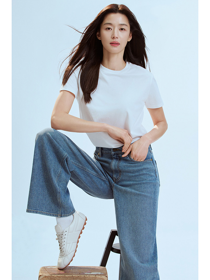 여성) 세미와이드 데님