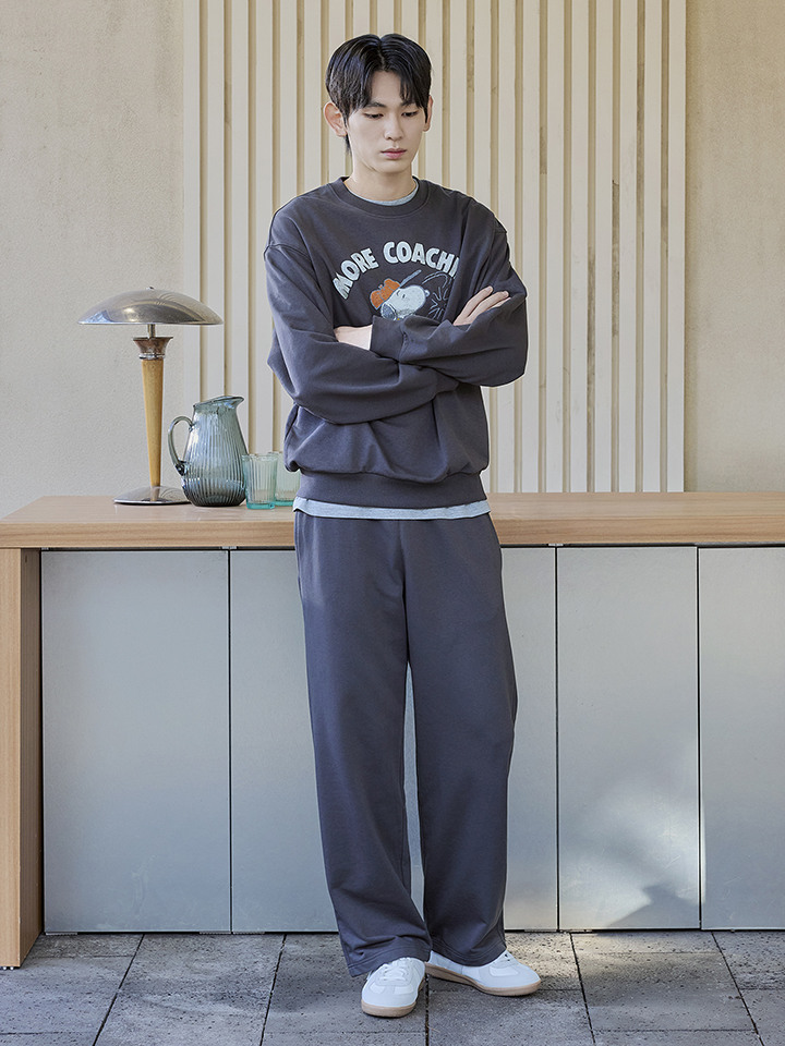 남성) 테리 스트레이트 스웨트팬츠