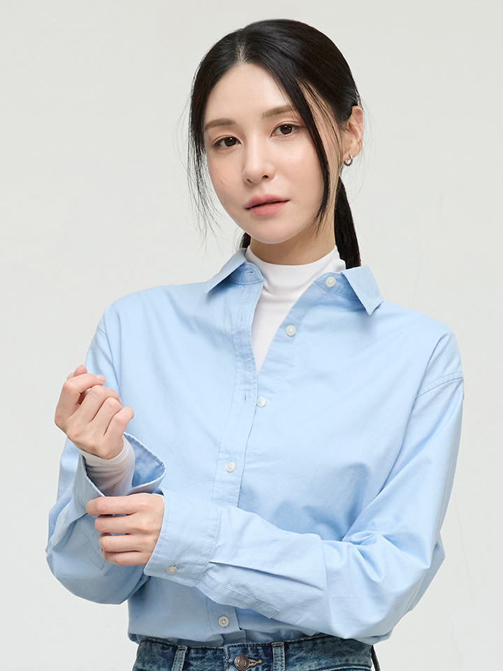 여성) 옥스포드 루즈핏 셔츠