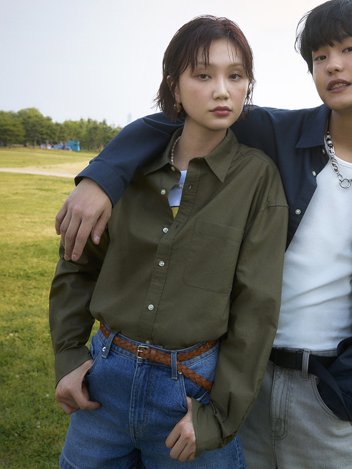 공용) 옥스포드 오버핏 셔츠