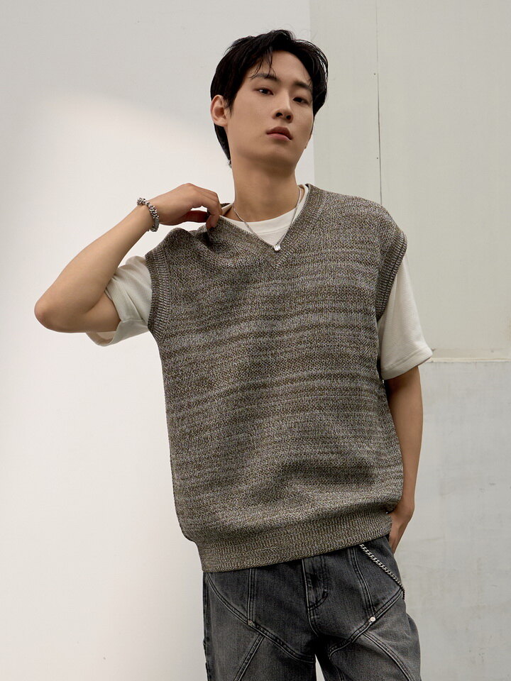 남성) 보카시 스웨터 베스트