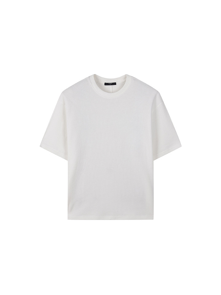 남성) 와플 반팔 티