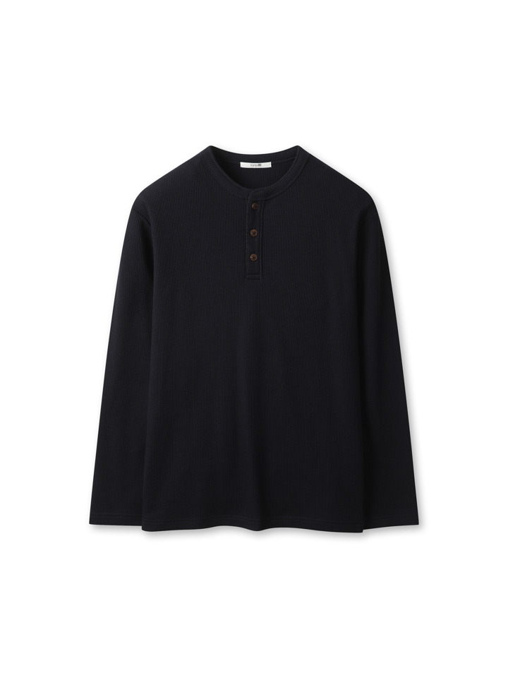 남성) 와플 헨리넥 T (긴팔)