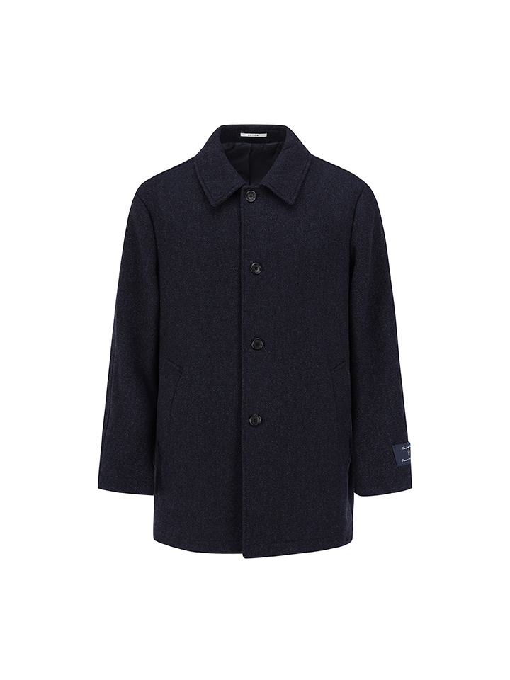 남성) 헤링본 하프코트