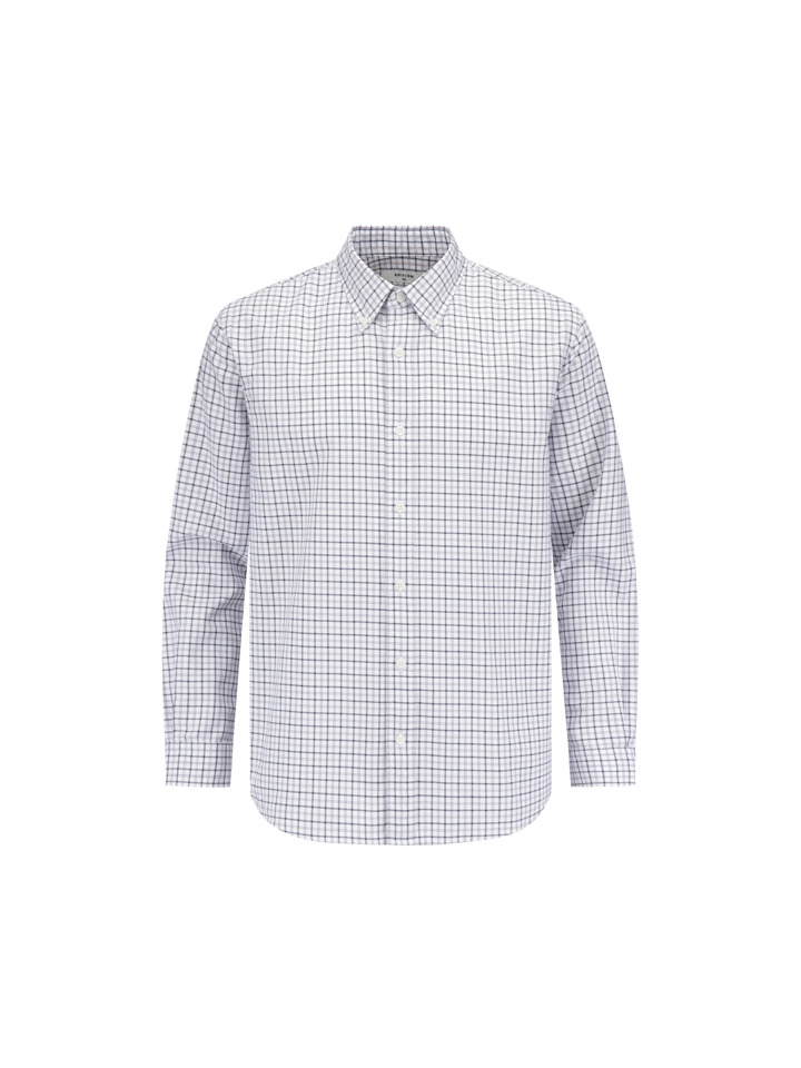 남성) 퓨어 코튼 옥스포드 체크 셔츠