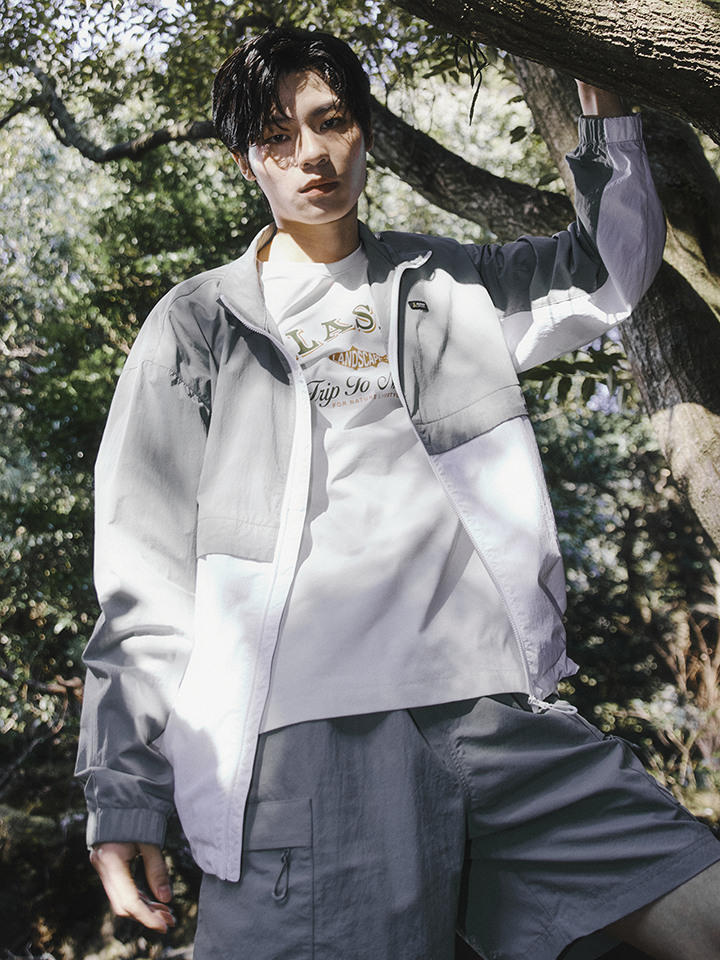 남성) 경량 하이넥 바람막이