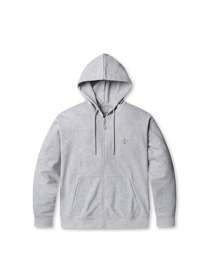 남성) 더블니트 와펜 후드집업