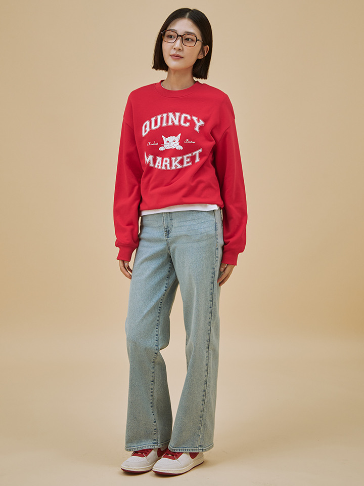 여성) 컴포트 와이드핏 데님 팬츠