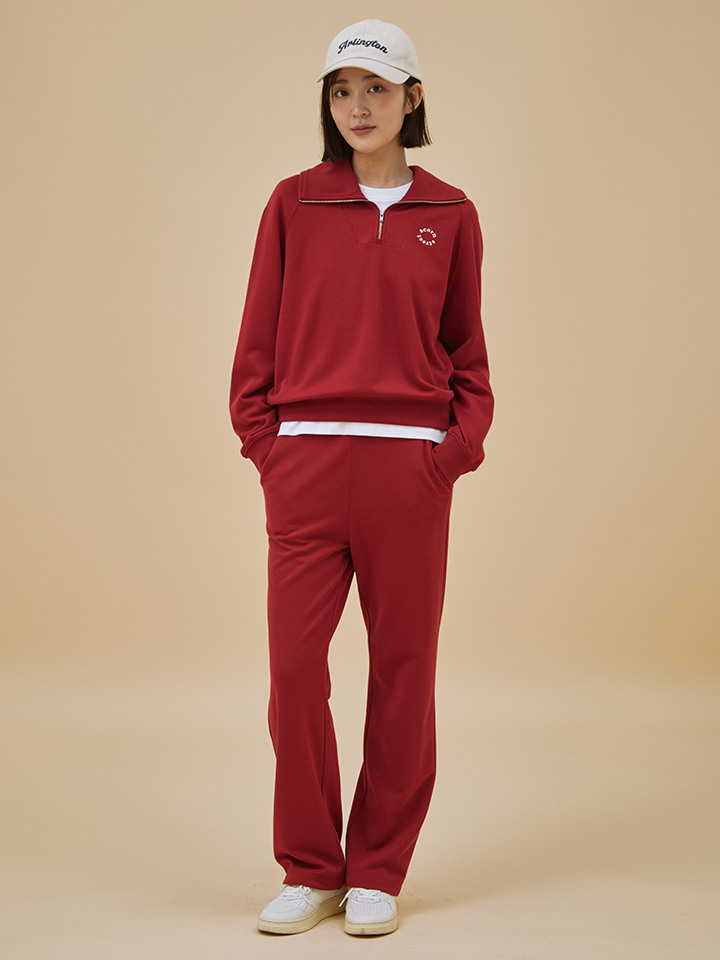 여성) 소프트테리 스트레이트 팬츠