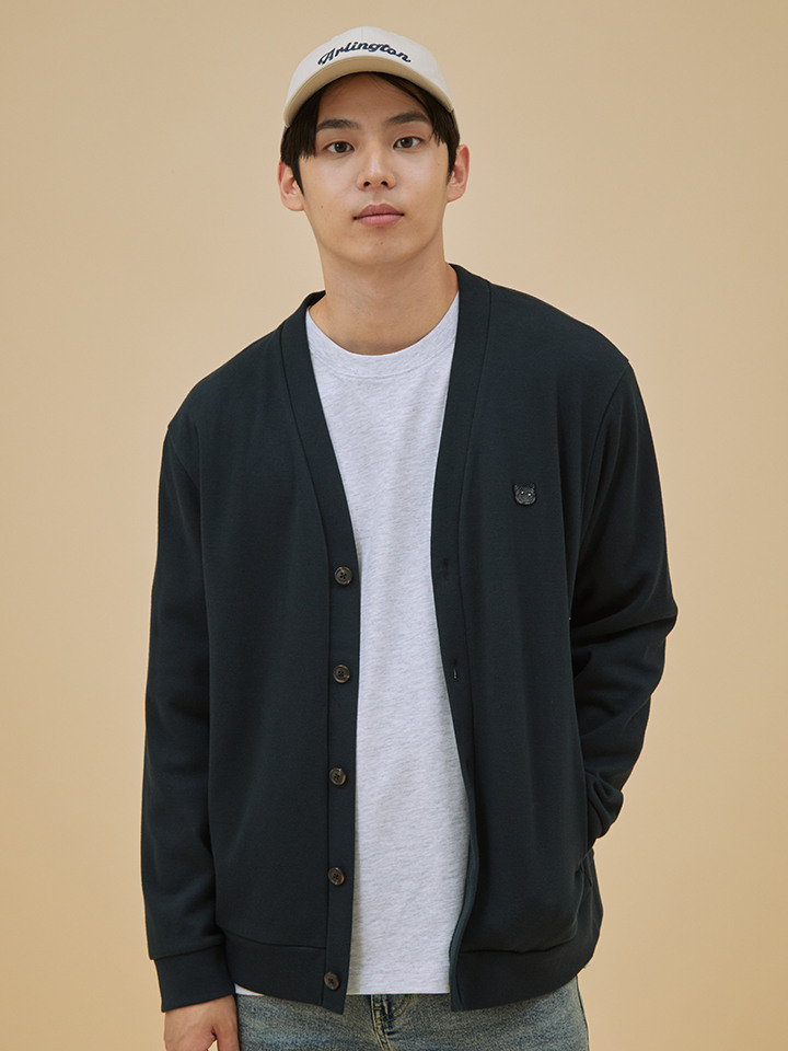 남성) 코숏 피케 가디건