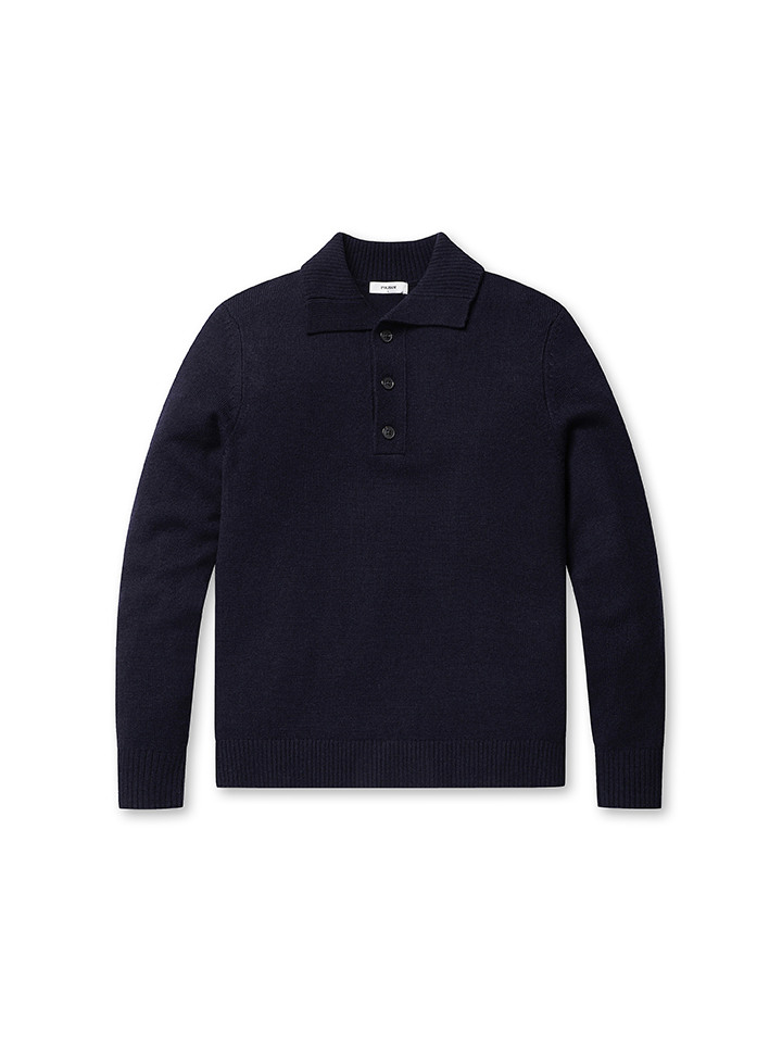 남성) 하프버튼 카라 스웨터