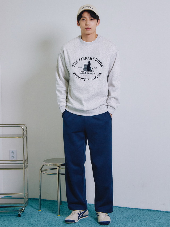 남성) 플리스 와이드 팬츠