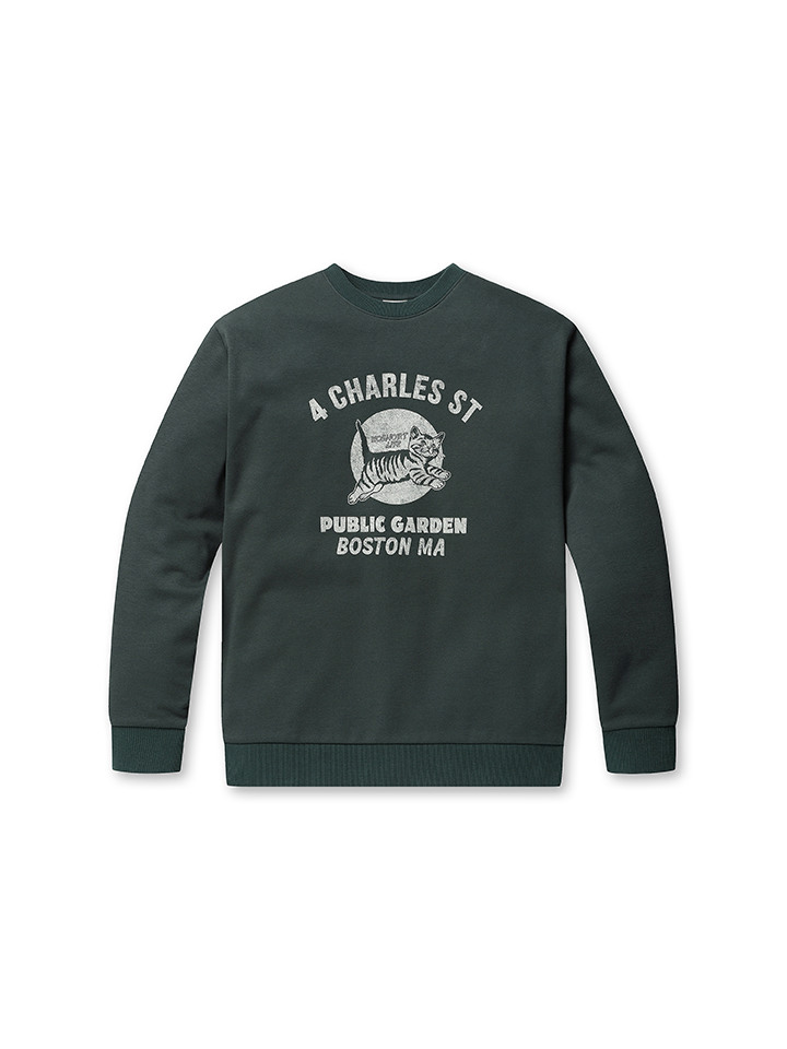 남성) 코숏 플리스 그래픽 맨투맨