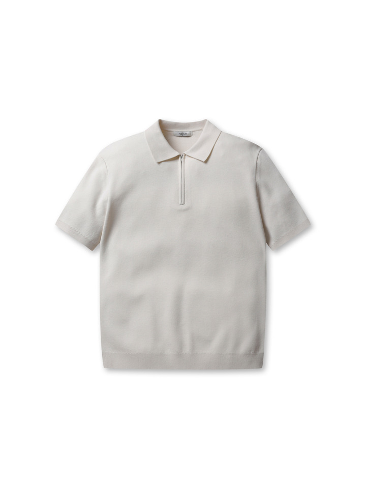 남성) 밀라노 하프집업 카라넥 니트