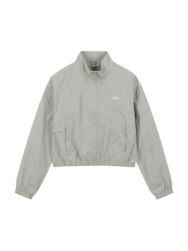 여성) 무브 경량 하이넥 크롭 바람막이